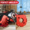2 Pieces Radius Jig Router Templates Stencils Corner 4 in