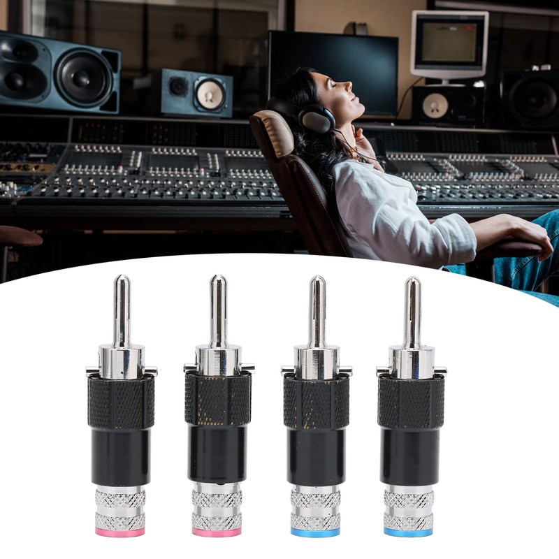 Preffair Banana Plugs HIFI Banana Speaker Plug Connectors for 10mm