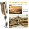 Router Bits 1/4 Shank, Straight Two Flute Router Bits 16mm