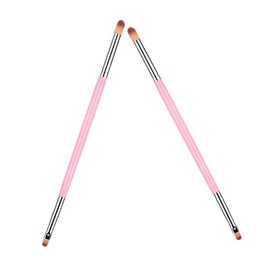 Mikinona 2pcs Double-ended Nail Art Brush Manicure Brush Set Nail Art Pen Gradient Compact for Home Use