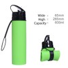 ZZT Collapsible Water Bottles 20oz, BPA Free,Sports Water Bottle,Foldable Travel