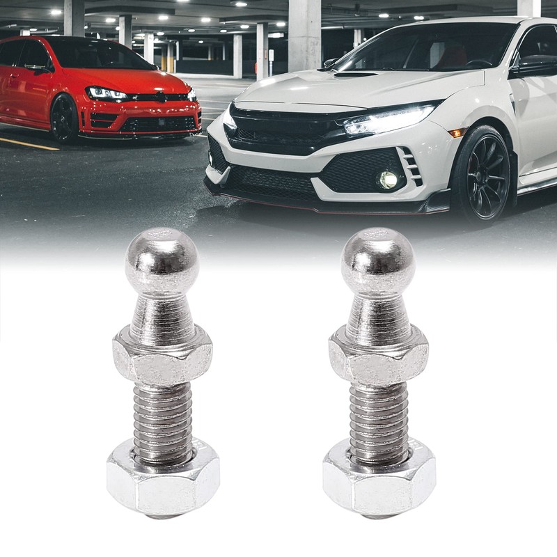 X AUTOHAUX 2 Set 10mm M8x20mm Car Gas Strut Ball