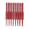 9Pcs Crochet Hook Set Aluminum Body Silicone Wrapped Handle 2