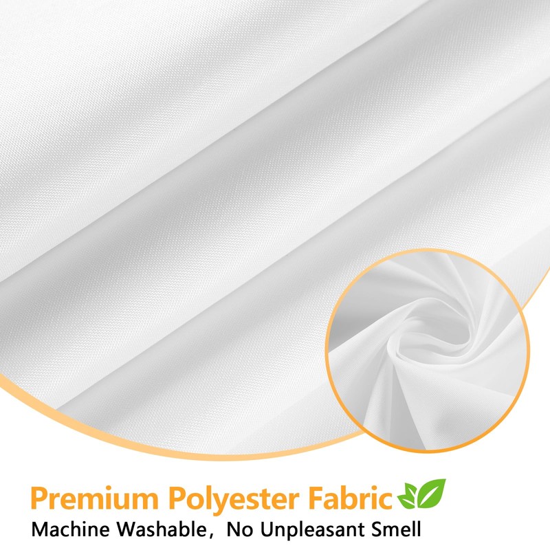 Seenus Extra Long Waterproof Fabric Shower Curtain 72 x 84