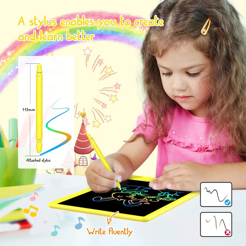 LCD Writing Tablet Doodle Board, Colorful Drawing Pad, Electronic Drawing