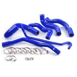 G-PLUS Silicone Radiator Coolant Hose Pipe Kit Clamps Compatible With 2005-2006 For Ford Mustang GT V8/ 2005-2010 Ford GT500,6PCS Blue