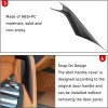 CCR Technology 2PCS Black Snap-On Interior Door Pull Handle Cover