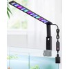 fishkeeper Clip On 24/7 LED Aquarium Light - 14W Adjustable Aquarium Plant Light with Sunrise/Sunset Timer, 10 Brightness Levels, Auto On/Off,Full Spectrum Fish Tank Light for Freshwater Tanks