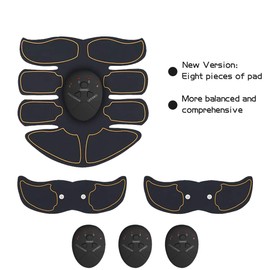 ESERT Muscle Toner Abs Stimulator with 12pcs Free Gel Pads - Portable Muscle Trainer - Ultimate Abs Stimulator for Men Women - Workout Belt Body Training Gear Gym Fitness Equipment - Full Set for Abdomen Waist Arm Leg Training