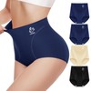 MIOTAN Women's Underwear 4 Pack Tummy Control High Waisted Ladies