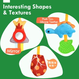 Lehoo Castle Baby Toys 0-6 Months, Pram Toys, Sensory Toys for Babies, Newborn Baby Toys, Baby Travel Toys Car Seat & Stroller Toys Boys Girls