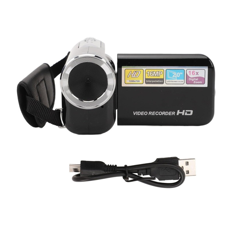 Denash Video Camera Camcorder, 16MP 1080P 16X Digital Zoom Digital