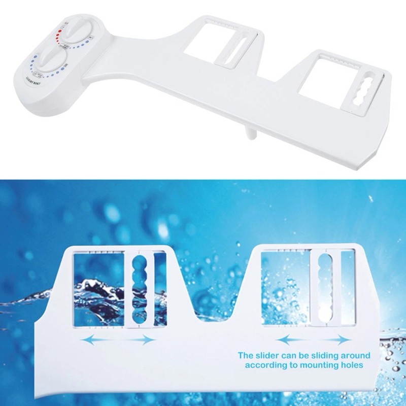 Bidet Toilet Attachment Hot Cold Fresh Water Non Electric Self