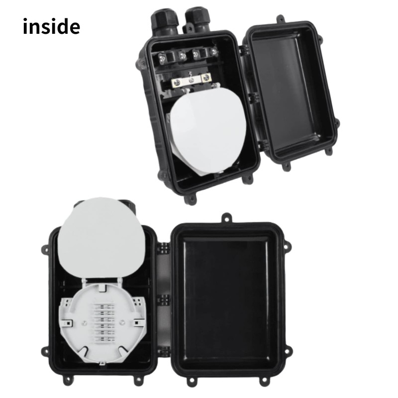 Fiber Termination Box, 1 in 1 Out Horizontal Fiber Optic