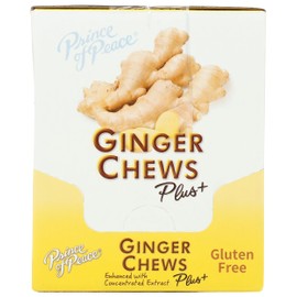Prince Of Peace Original Flavor Ginger Chew Plus+, Gluten Free, 3 Ounces (Pack Of 6)