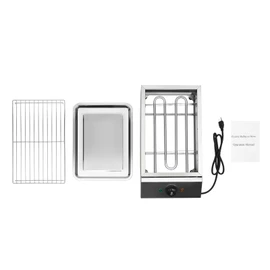 Smokeless Indoor BBQ Griddle, 1800W 110V Commercial Portable Electric Grill, Non-Stick Cooking Surface, Stainless Steel With Removable Griddle for Party, Restaurant, Camping (122-302)