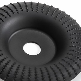 Hedume Set of 5 Angle Grinder Wood Carving Disc for 4" or 4 1/2" Attachments with 5/8 inch Arbor, Stump Tool Grinding Wheel Shaping, Wood Shaping Disc Grinder Cutting Wheel Grinding Disk Attachments