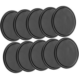 Sewroro 10 Tapetes Antideslizantes de PU para Auto, Almohadillas Resistentes para Teléfono y Gafas, Ideales para Tablero de Automóvil Negro