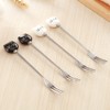 4 Pack Cute Stainless Steel Cat Head Forks for Cat