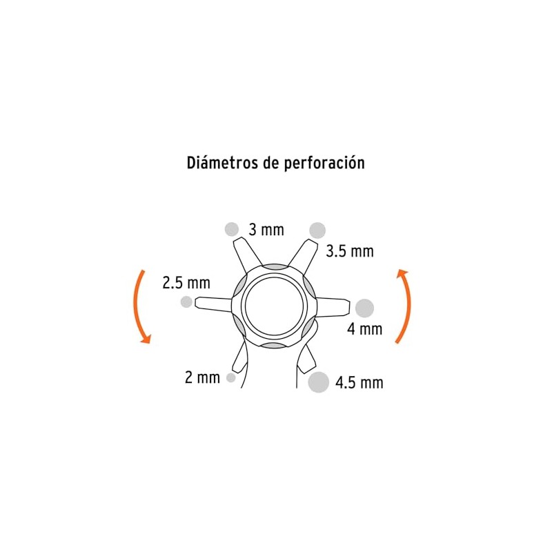 Truper PSA-9, Pinza sacabocados, mango ergonómico