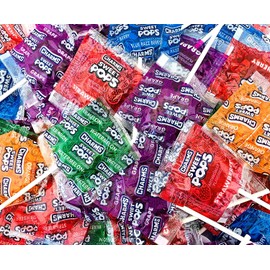 Sunny Island Charms Sweet Pops, Hard Candy Lollipops Assorted Fruit Flavors - Kosher, Gluten-free, Nut-Free, 2 Pounds Bag