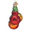 Old World Christmas Tomatoes ON Vine Ornamento, Rojo Maduro