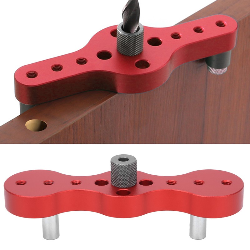 Woodworking Dowel Drill Guide Jig Positioner Aluminum Alloy 6/8/10mm Hole