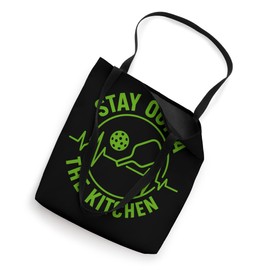 Pickleball Heartbeat Stay Outta The Kitchen Men Women Tote Bag