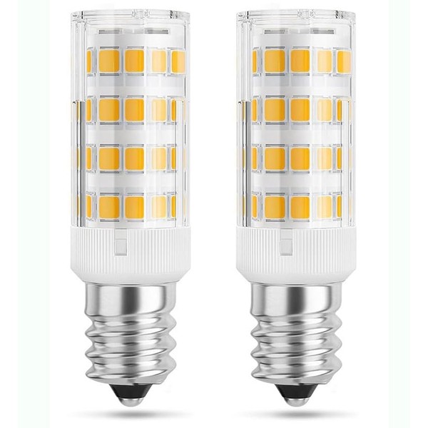 LED Light Bulb E14 Dimmable AC 110V Bulb Color 3000k 40W Shape Equivalent Chandelier Clear Bulb 4W Omnidirectional Wide Light Distribution (2 Bulbs Color)