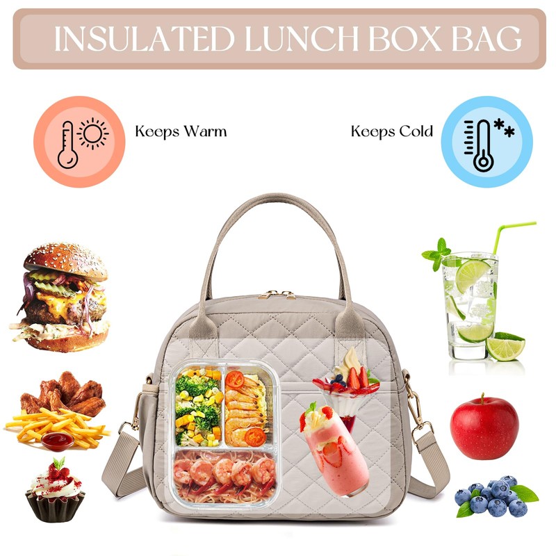 CAMTOP Lunch Box for Women Men Insulated Lunch Bag Lunch
