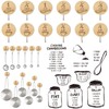Verigud Measuring Cup and Spoon Organizer, 12 Pack Adhesive Wood