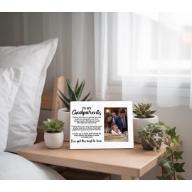 Godparents Gifts for Baptism Picture Frame