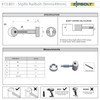 Zipbolt 13.810 Slipfix Railbolt — Staircase Handrail Post to Post