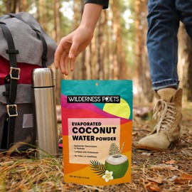 Wilderness Poets, 100% Evaporated Coconut Water Powder - No Maltodextrin, No Fillers, No Additives - 1 Ingredient - Instant Mix (32 Ounce)