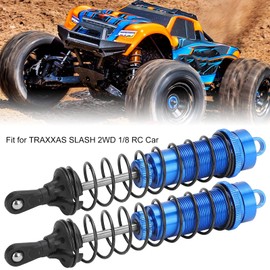 SPYMINNPOO 2PPCS RC Shock Absorber,1/8 RC 140mm Oil Filled Adjustable Damper RC Vehicle Shock Kits for 2WD RC Car (Blue)
