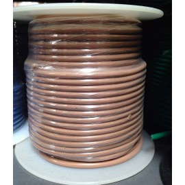 autopartshouse 18-Gauge 100-Feet Bulk Spool, Brown Color Stranded Copper Wire (Made in USA)