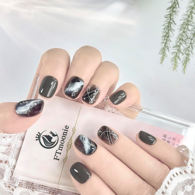 FTmoonie Nail Tip, Press on Nail, Hand Made Nail, Nail