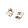 HALJIA 100PCS M5 T Slot Nuts, Carbon Steel Nickel-Plated T-Nut