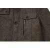 wantdo Men's Wool Autumn Trench Coat Windproof Jacket Overcoat Coffee