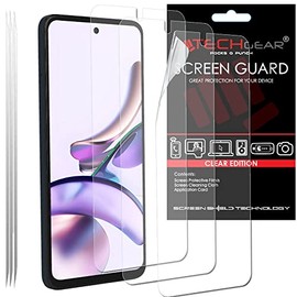 TECHGEAR [3 Pack] Screen Protectors Compatible for Motorola Moto G13 / Moto G23 / Moto G53, CLEAR LCD Screen Protectors Cover Guards