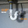 Flexible P Trap for Bathroom Sink, Flex Drain Pipe for