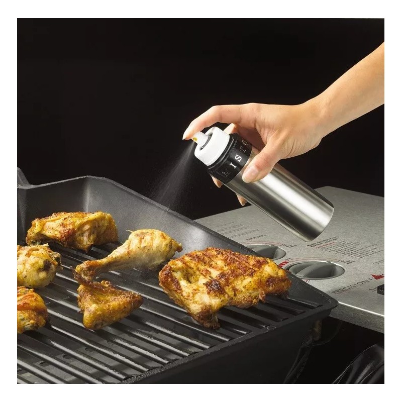 MISTO Gourmet Olive Oil Pump Sprayer NIB Brushed Aluminum