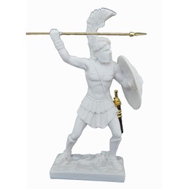 Estia Creations Leonidas statue Spartan Hero ancient Greek alabaster sculpture