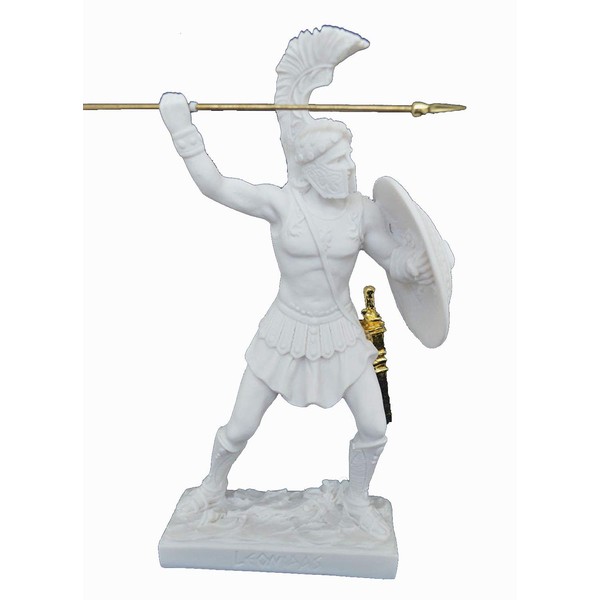 Estia Creations Leonidas statue Spartan Hero ancient Greek alabaster sculpture