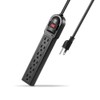 KMC KMC 6-Outlet Surge Protector Power Strip 2-Pack, 900 Joules,