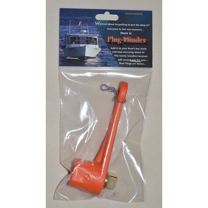 Boat Plug Holder, Reminder, Installer and Remover Tool, for 1/2"