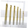 TEHAUX HSS Titanium Coated Drill Bits 6 Piece Set 3mm-8mm