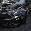 HUWANDE 4Pcs Car Stickers Vinyl Claw Marks Decals for Men,Car