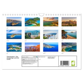Griechenland - Das einzigartige Land der Antike. (Wandkalender 2026 DIN A4 quer), CALVENDO Monatskalender: Holen Sie sich das Griechenland-Feeling nach Hause. (CALVENDO Orte)