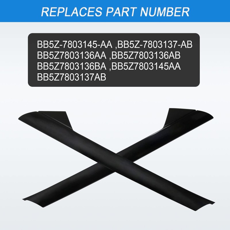 CARMOCAR A-Pillar Front Molding Windshield Outer Trim Replacement for 2011-2019